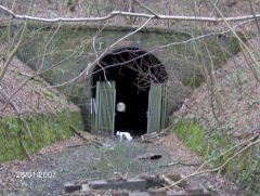 Pennar Tunnel Eastern portal, Halls Road Tramroad, Pentwynmawr, January 2007